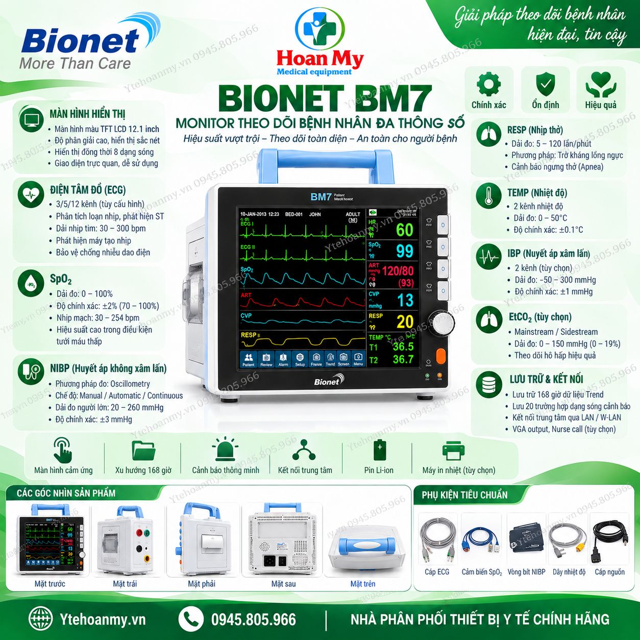 Bảng Giá Máy Monitor Theo Dõi Bệnh Nhân Mới Nhất 2026 - Từ 16,5 Triệu đồng